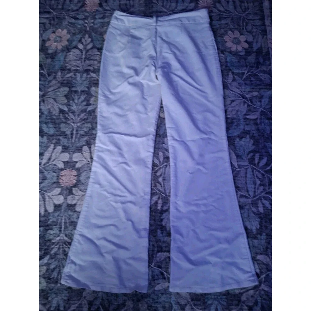 Vintage Y2K 2000s Sunshine Apparel Women's White Flared Solid Pants sz 7